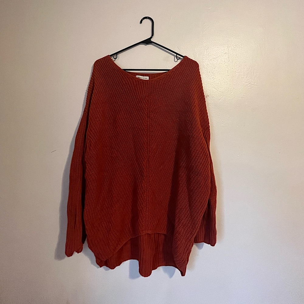 Burnt orange oversized sweater UO